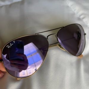 Ray Ban Polarized Aviator Sunglasses